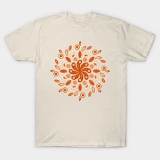 Orange mandala T-Shirt